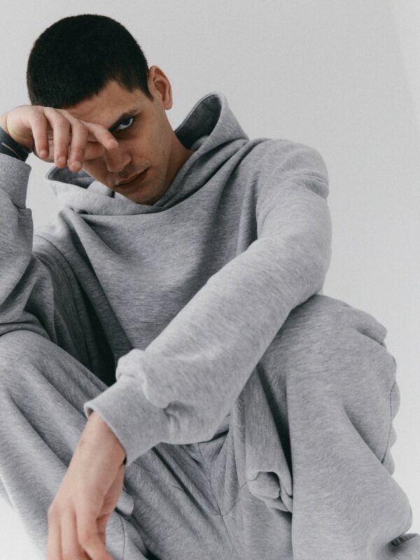 bluza oversize z kapturem LE PUMP grey