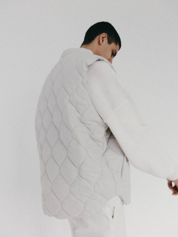 kamizelka oversize CLOQUE off-white