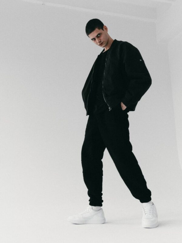 spodnie dresowe z niskim stanem 1990 black