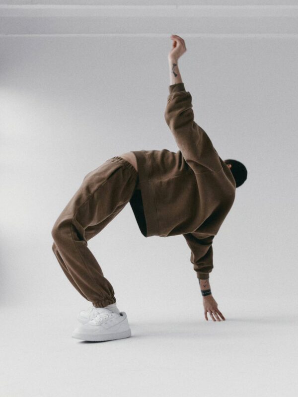 spodnie dresowe z niskim stanem 1990 milk chocolate