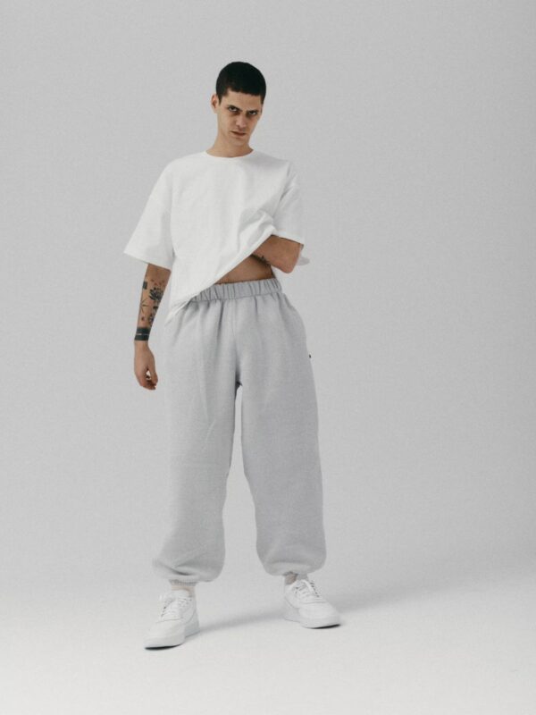 spodnie dresowe z wysokim stanem SMOOTH COTTON seasalt