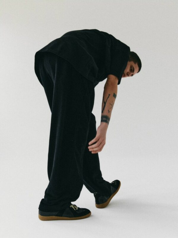 spodnie dresowe z wysokim stanem LE PUMP black