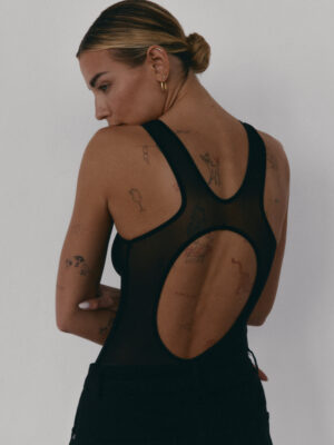 transparentne body NOYE black