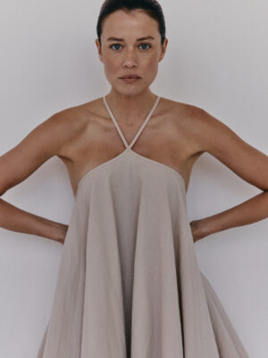 sukienka krótka PLAINS natural