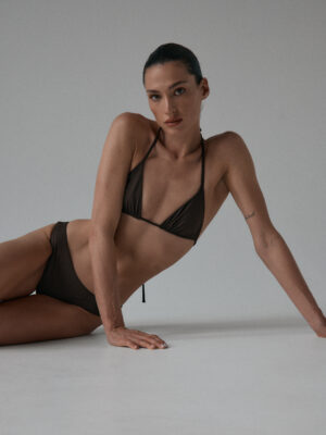 biustonosz kąpielowy typu bikini ORATE dark chocolate