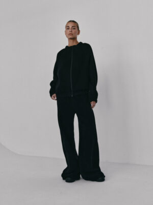 rozpinana bluza typu bomberka SMOOTH COTTON black