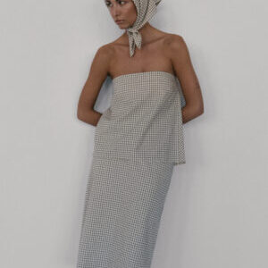 Szara bawełniana spódnica