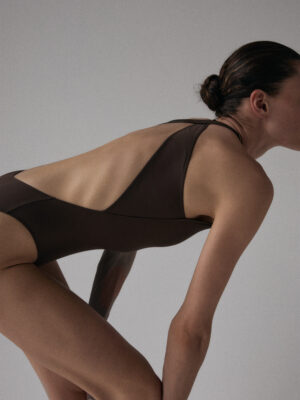 kostium kąpielowy typu cross bandeau TRES dark chocolate