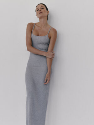 sukienka długa JORDE grey