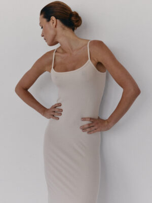 sukienka długa JORDE vanilla