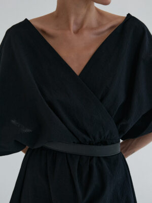 sukienka krótka typu kimono GATINHO black