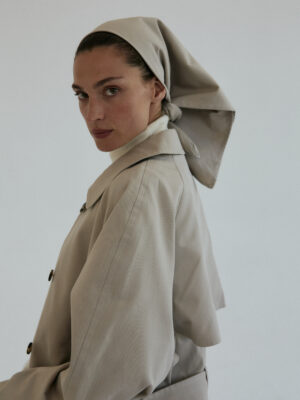 bawełniana chusta BOUFF sandy beige