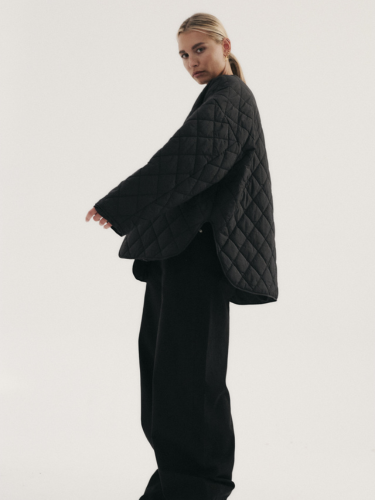 Przejściowa kurtka oversize couette black