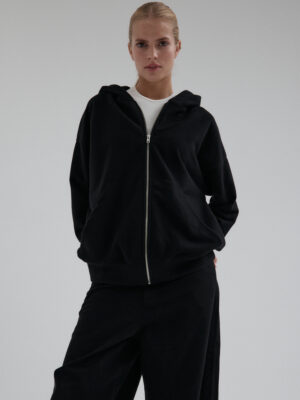 rozpinana bluza unisex typu hoodie LE PUMP black