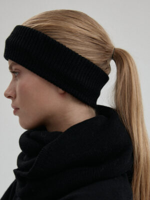 opaska z wełny merino BREA black