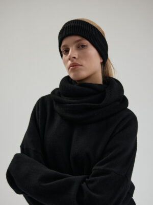 opaska z wełny merino BREA black