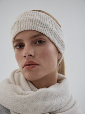 opaska z wełny merino BREA ecru