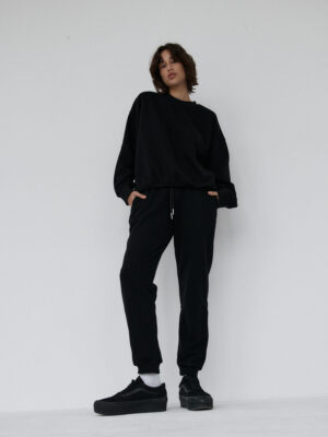 spodnie dresowe typu slim fit LE PUMP black