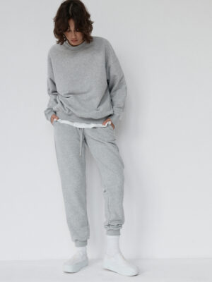 spodnie dresowe typu slim fit LE PUMP grey