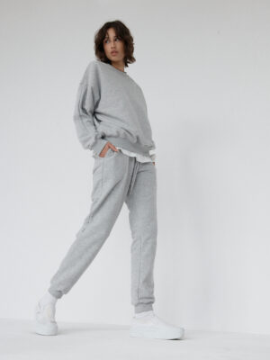 spodnie dresowe typu slim fit LE PUMP grey