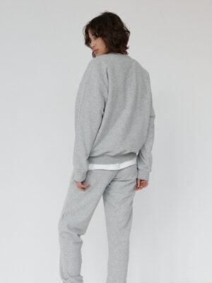 bluza typu crewneck LE PUMP grey