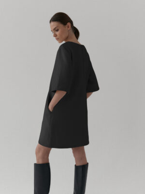 krótka sukienka z kieszeniami OREE black