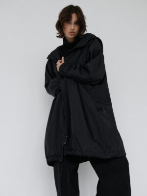 wodoodporny płaszcz ortalionowy ULEI black