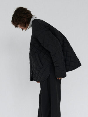 pikowana kurtka oversize MAR vichy black