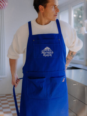 bawełniany fartuch kuchenny MARINARA RANCH cobalt blue