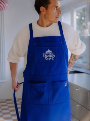 bawełniany fartuch kuchenny MARINARA RANCH cobalt blue