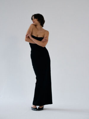 długa spódnica LINEA black