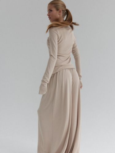 Spodnie z szeroką nogawką