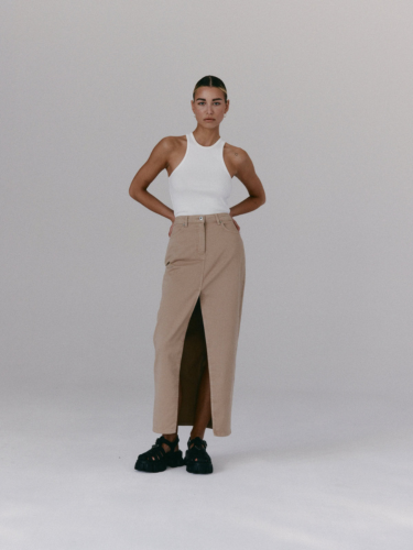 długa spódnica NANTES beige