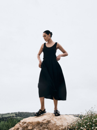 Spódnica midi OAHU black