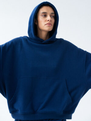 bluza oversize z kapturem LE PUMP oxford navy