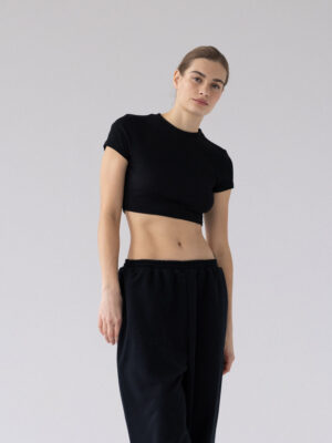 krótki top RIBE black