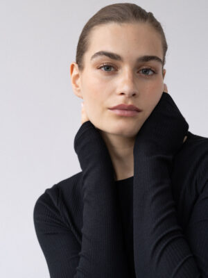 longsleeve slim fit RIBE black