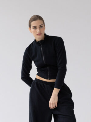 obcisła bluza typu cropped LE PUMP black