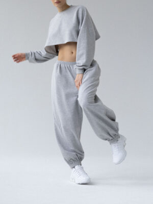 spodnie z niskim stanem typu baggy LE PUMP grey